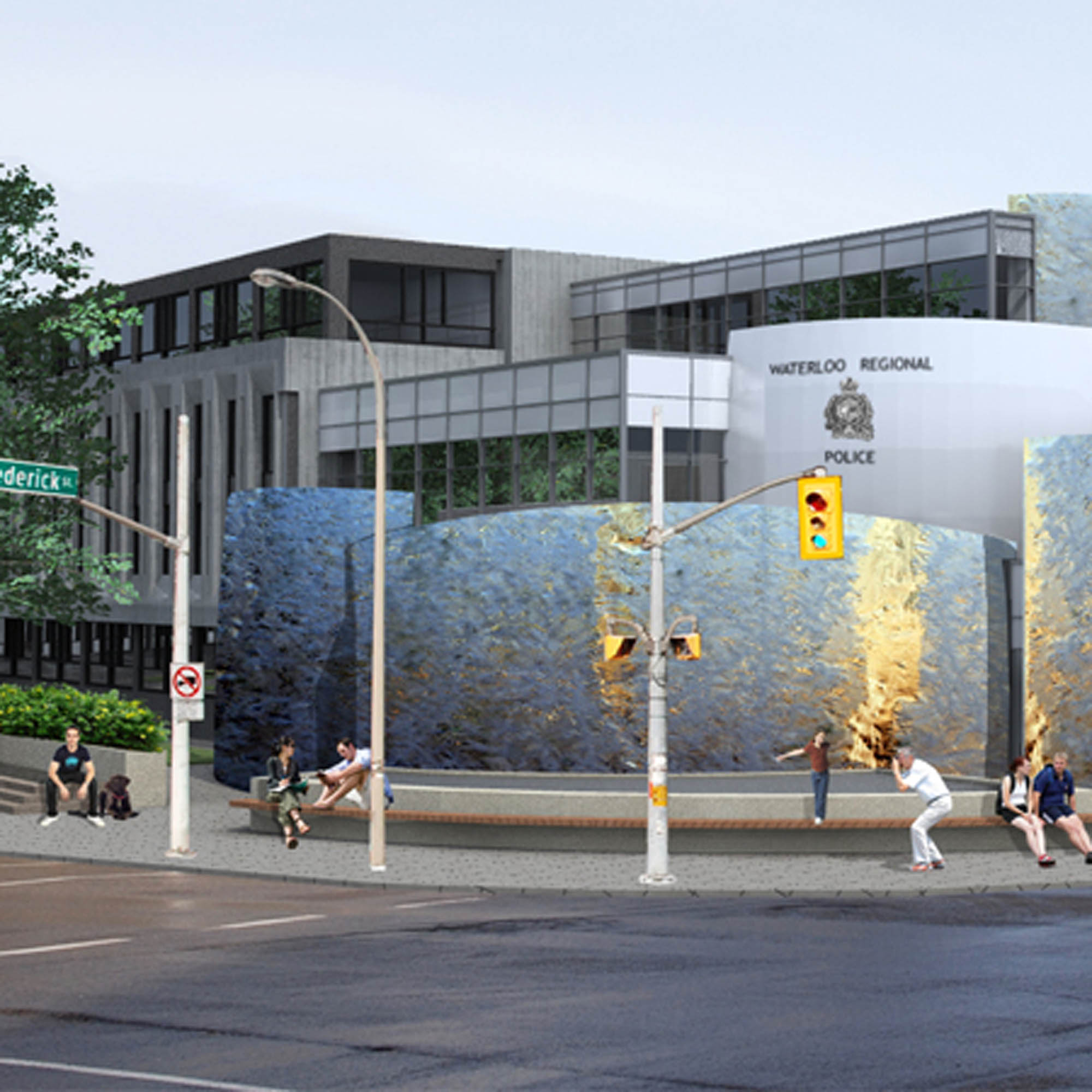 Proposed police station design for the Waterloo Regional Police Service